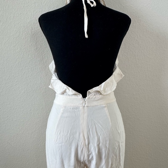 Diane von Furstenberg DVF Blithe Womens 100% Silk Halter Jumpsuit Sz 2 Old Money - Picture 5 of 11